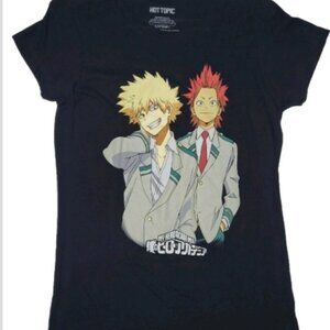 Hot Topic My Hero Academy Womens Black T Shirt With Graphic Print Size Medium